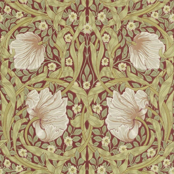 Pimpernel-behang-tapete-wallpaper-Morris & Co-Brick/Olive-Rol-Selected-Wallpapers-Interiors