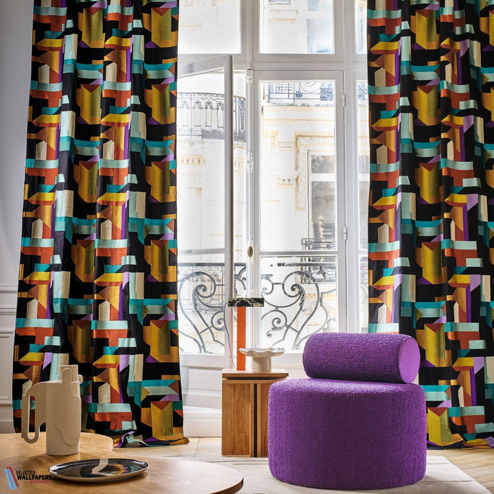 Polychromie stof-Casamance-Kissen-Cushion-Selected Interiors