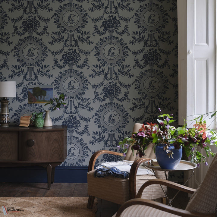 Purnon behang-Farrow & Ball-wallpaper-tapete-Selected-Wallpapers-Interiors