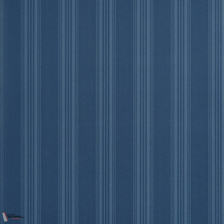 Scarlet Stripe behang-Thibaut-wallpaper-tapete-Navy-Rol-Selected-Wallpapers-Interiors