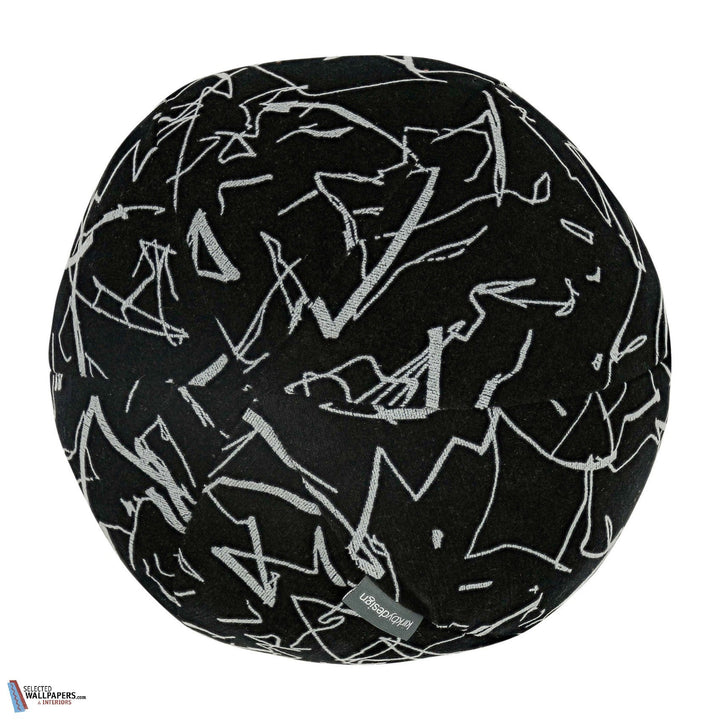 Scribble Kussen-Kirkby Design-Kissen-Cushion-Noir-Ø 35 cm-Selected Interiors