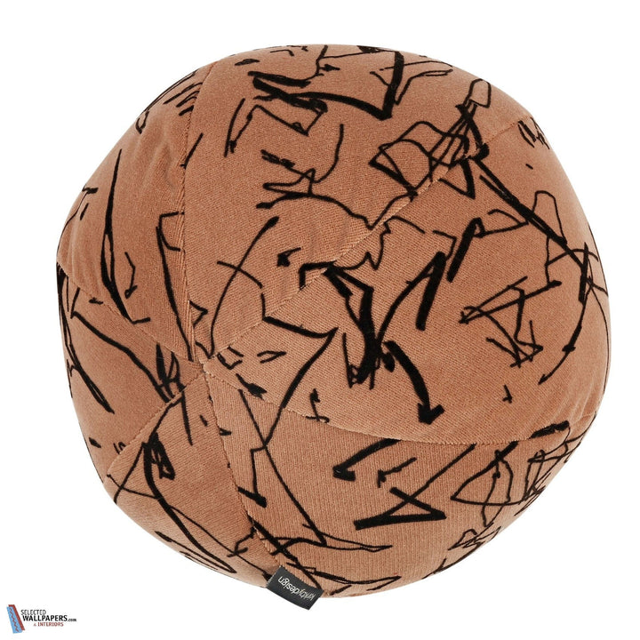 Scribble Kussen-Kirkby Design-Kissen-Cushion-Amber-Ø 35 cm-Selected Interiors