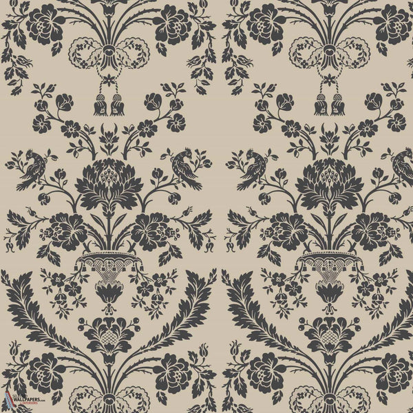 St Antoine-Behang-Tapete-Farrow & Ball-Off Black-Rol-BP910-Selected Wallpapers