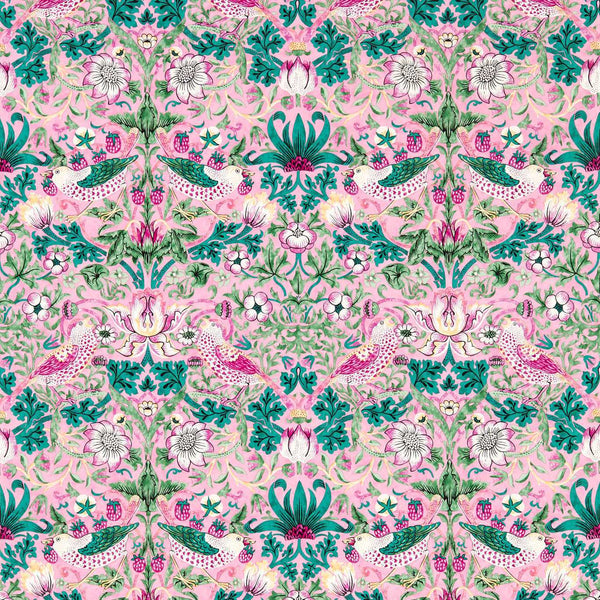 Strawberry Thief-behang-tapete-wallpaper-Morris & Co-Miami Strip-Rol-Selected-Wallpapers-Interiors