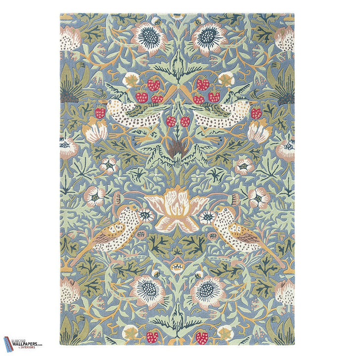 Strawberry Thief vloerkleed-Vloerkleed-Rug-Teppich-Morris & Co-Slate-140 x 200 cm-027718140200-Selected Interiors