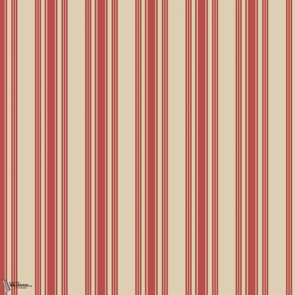 Tented Stripe-Behang-Tapete-Farrow & Ball-Red-Rol-ST1351-Selected Wallpapers