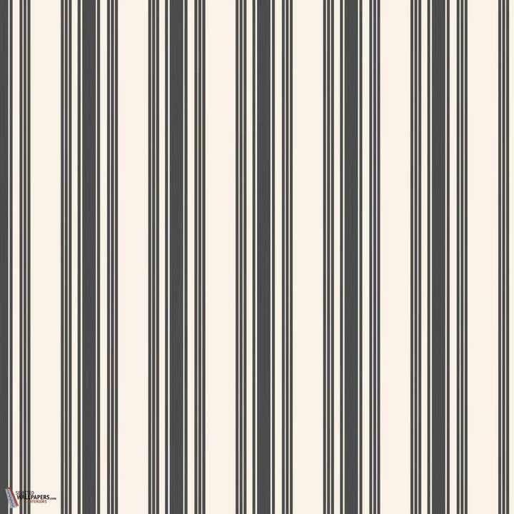 Tented Stripe-Behang-Tapete-Farrow & Ball-Off Black-Rol-ST1388-Selected Wallpapers