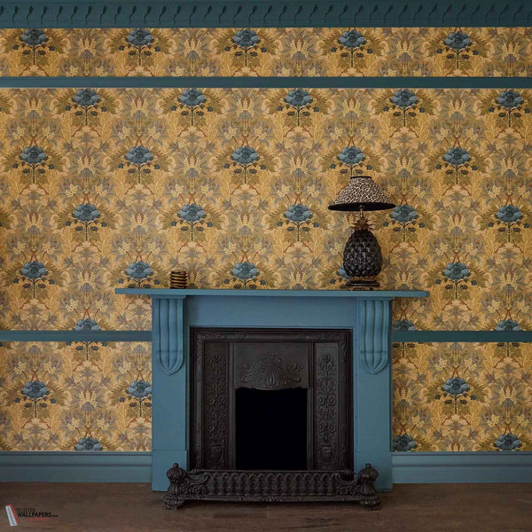 The Blue Rose Weeping behang-House of Hackney-wallpaper-tapete-Selected-Wallpapers-Interiors