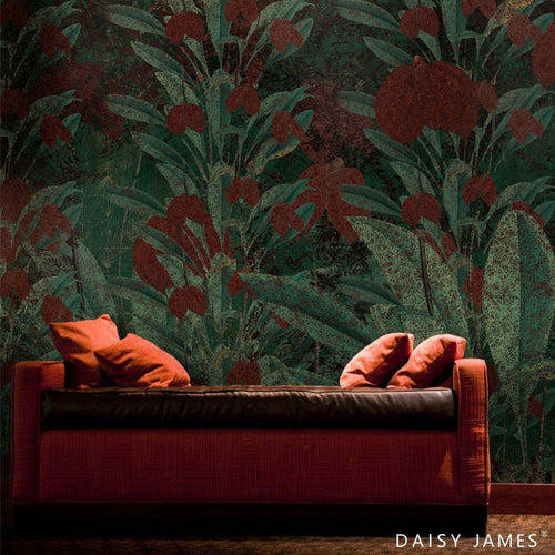 The Jade wallpaper Daisy James  Wallpaper The Jade DJ239 – Selected  Wallpapers & Interiors