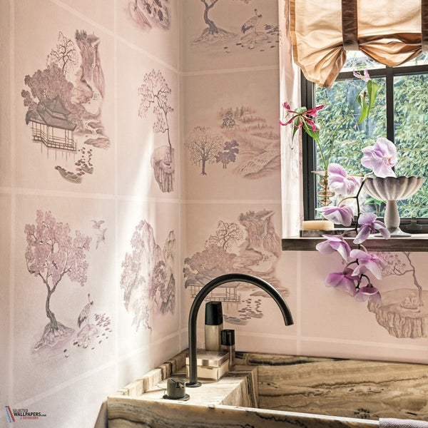 Tile Toile behang-Cole & Son-wallpaper-tapete-Selected-Wallpapers-Interiors