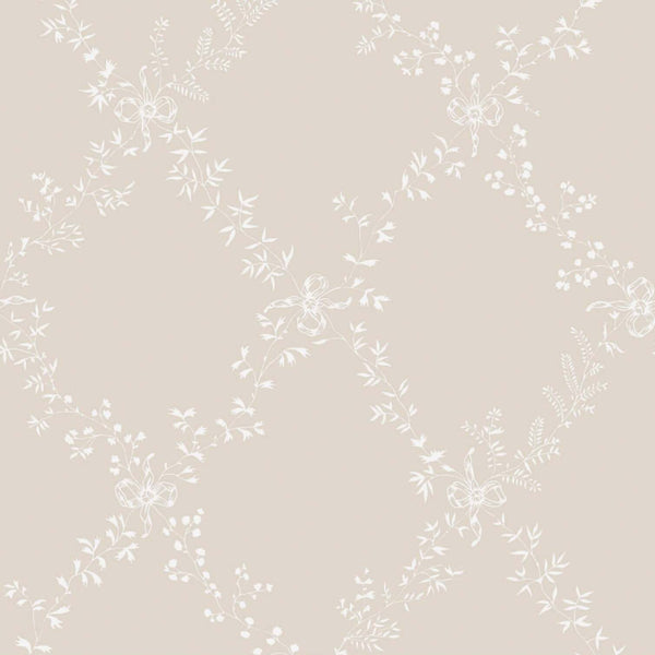 Toile Trellis-Behang-Tapete-Farrow & Ball-Skimming Stone-Rol-BP620-Selected Wallpapers