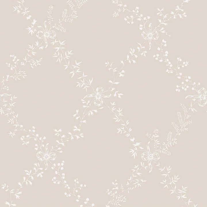 Toile Trellis-Behang-Tapete-Farrow & Ball-Skimming Stone-Rol-BP620-Selected Wallpapers