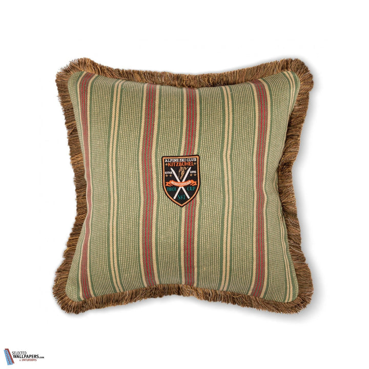 Tyrolean Stripes Kussen-Mind the Gap-Kissen-Cushion-Green/Red-50 x 50 cm-Selected Interiors