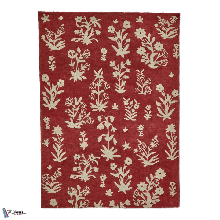 Woodland Glade vloerkleed-Vloerkleed-Rug-Teppich-Sanderson-Damson Red-140 x 200 cm-146800140200-Selected Interiors