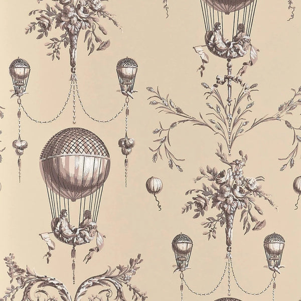 Roziere Fond Uni behang-behang-Braquenie-Sable-Rol-Selected Wallpapers &amp; Interiors