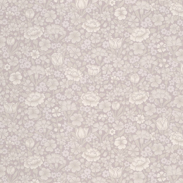 Spring Flowers behang-behang-Little Greene-French Grey-Rol-Selected Wallpapers &amp; Interiors