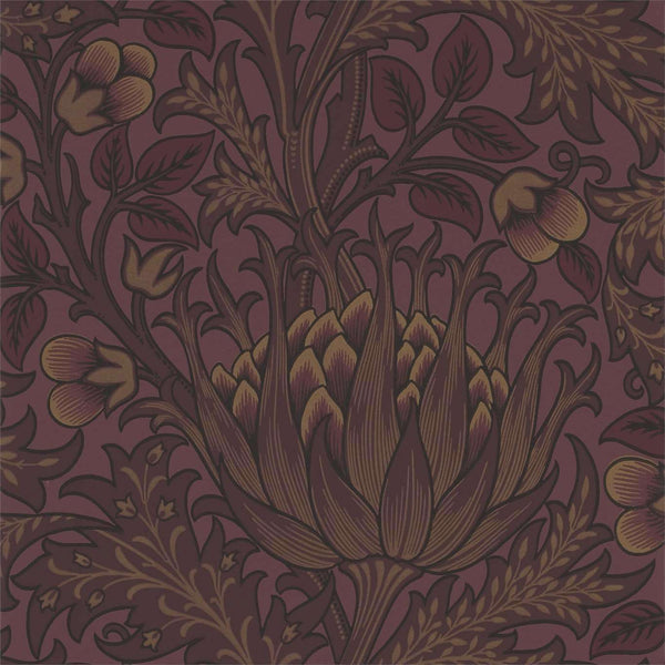 Artichoke-behang-Tapete-Morris & Co-Wine-Rol-210355-Selected Wallpapers