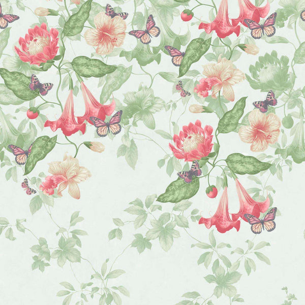 Asterid-behang-Tapete-Little Greene-Mint-Rol-0291ASMINTZ-Selected Wallpapers