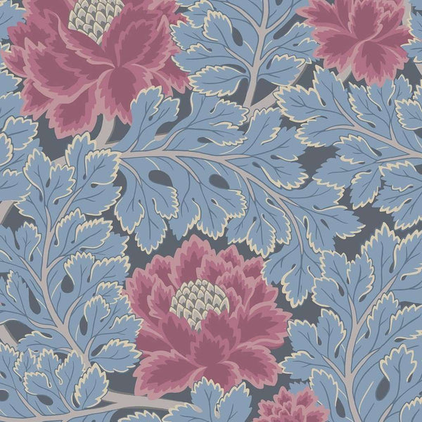 Aurora-behang-Tapete-Cole & Son-Cerise & Cerulean Blue-Rol-116/1004-Selected Wallpapers