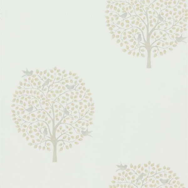 Bay Tree-behang-Tapete-Sanderson-Linen/Dove-Rol-216362-Selected Wallpapers