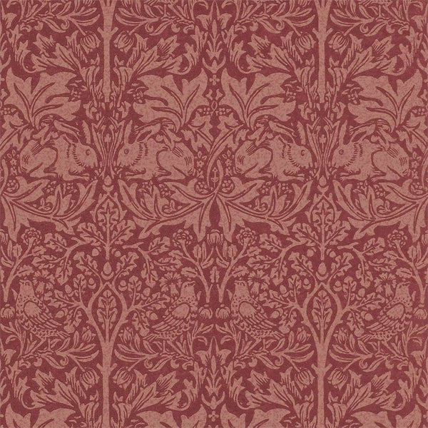 Brer Rabbit-behang-Tapete-Morris & Co-Church Red-Rol-DMORBR101-Selected Wallpapers