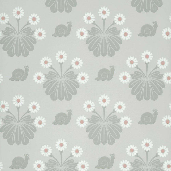 Burges Snail-Behang-Tapete-Little Greene-Silver-Rol-0260BUSILVE-Selected Wallpapers