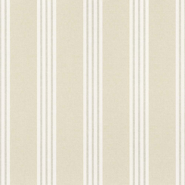 Canvas Stripe-Behang-Tapete-Thibaut-Beige-Rol-T13356-Selected Wallpapers