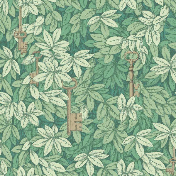 Chiavi Segrete-behang-Tapete-Cole & Son-Groen-Rol-114/26050-Selected Wallpapers