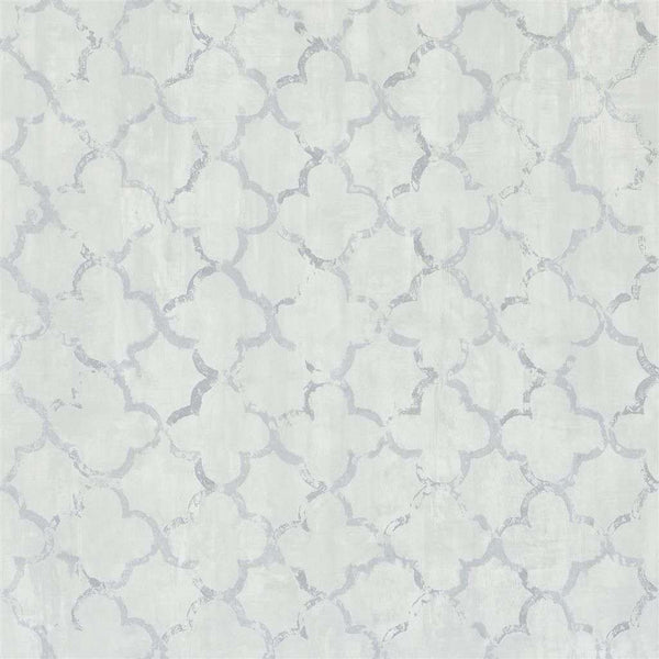 Chinese Trellis-behang-Tapete-Designers Guild-Platinum-Rol-PDG650/08-Selected Wallpapers