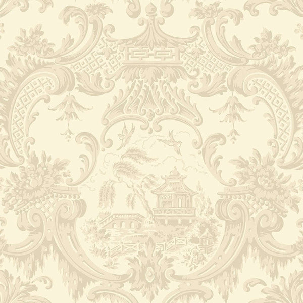 Chippendale China-Behang-Tapete-Cole & Son-Cream-Rol-100/3011-Selected Wallpapers