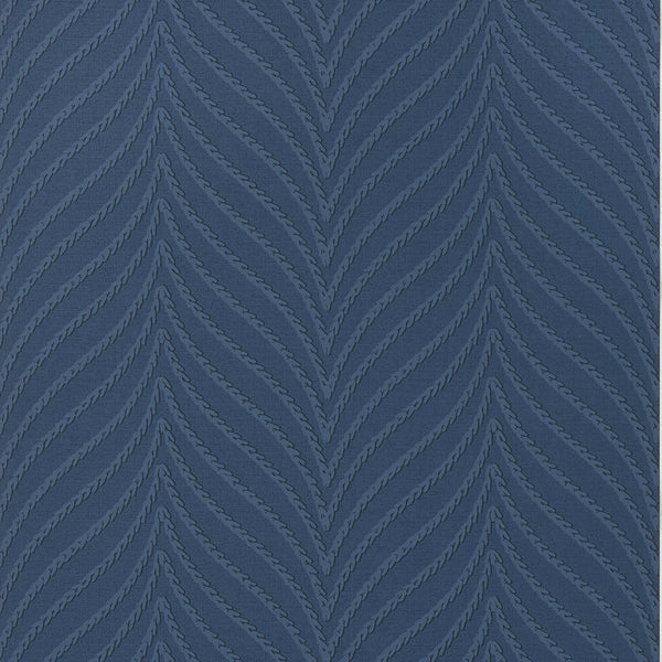 Clayton Herringbone-Behang-Tapete-Thibaut-Navy-Rol-T75502-Selected Wallpapers