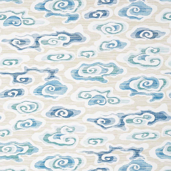 Clear Clouds-Behang-Tapete-Thibaut-Beige and Blue-Rol-T13318-Selected Wallpapers