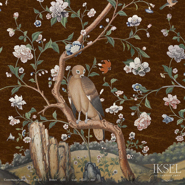 Costerman's Garden-behang-Iksel-Brown-225 cm-SC132_CS35-Selected Wallpapers