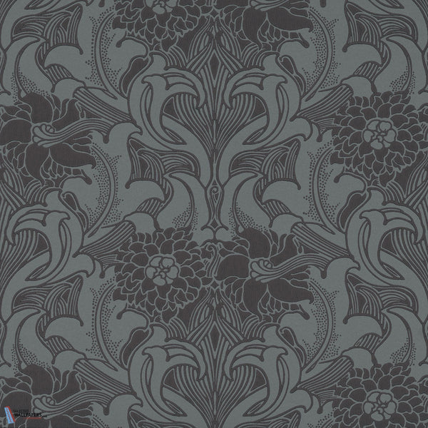 Dahlia Scroll-behang-Tapete-Little Greene-Etruria-Rol-0263DAETRUR-Selected Wallpapers