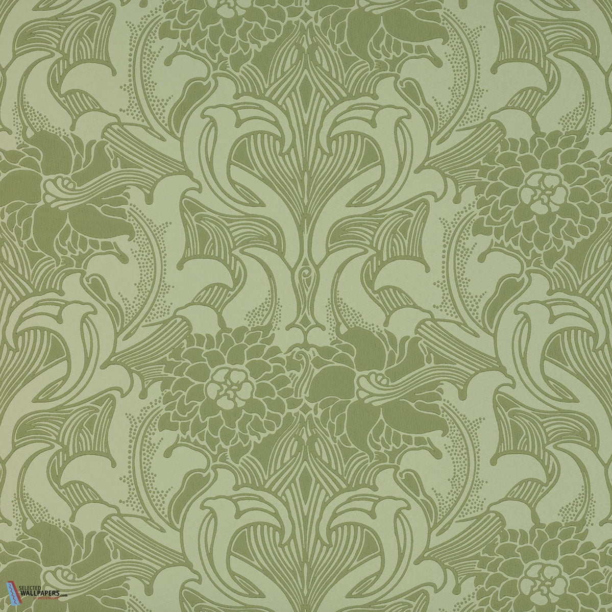 210364 Scroll Morris Archive Wallpaper - MA0995 - Morris & Co - Tallantyre  Interiors