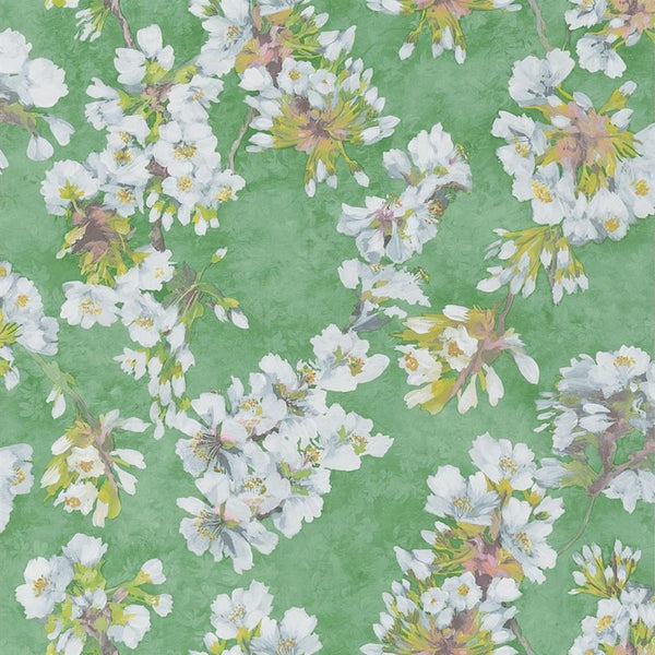 Fleur D Assam-Behang-Tapete-Designers Guild-Emerald-Rol-PDG1148/02-Selected Wallpapers