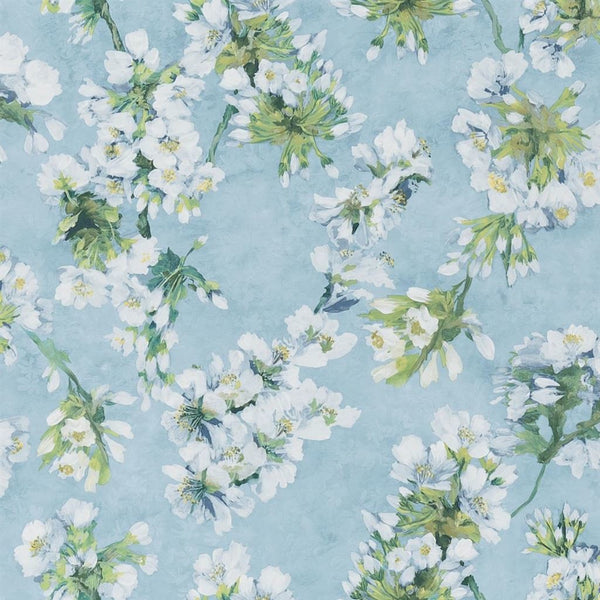 Fleur D Assam-Behang-Tapete-Designers Guild-Sky-Rol-PDG1148/06-Selected Wallpapers