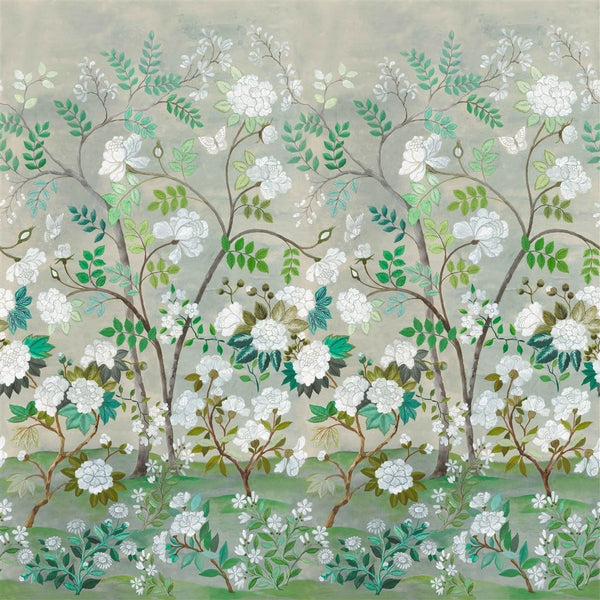 Fleur Orientale-Behang-Tapete-Designers Guild-Celadon-Rol-PDG1152/01-Selected Wallpapers