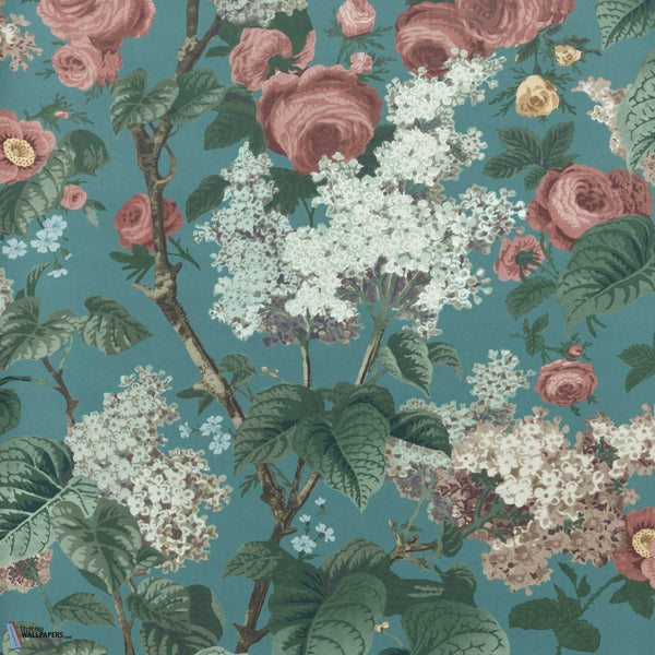 Floribunda-Behang-Tapete-1838 wallcoverings-Teal-Rol-2311-168-03-Selected Wallpapers