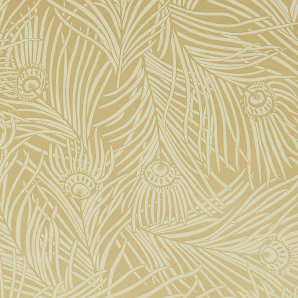 Hera Plume-Behang-Tapete-Liberty-Pewster Gold-Rol-07251001M-Selected Wallpapers