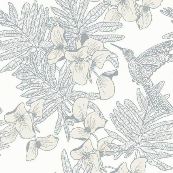 Hummingbird-Behang-Tapete-1838 wallcoverings-Mist-Rol-1804-117-05-Selected Wallpapers