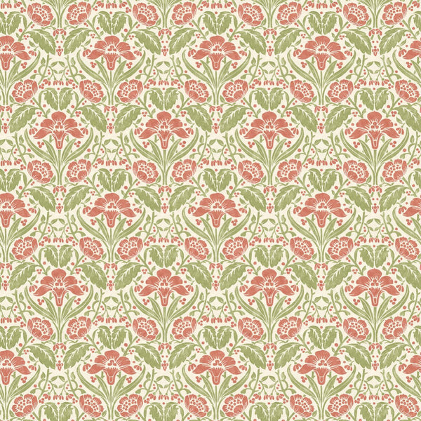 Iris Meadow-Behang-Tapete-GP&J Baker-Pink/Green-Rol-BW45101.1-Selected Wallpapers