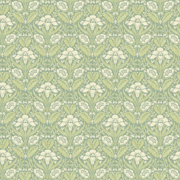 Iris Meadow-Behang-Tapete-GP&J Baker-Aqua/Green-Rol-BW45101.3-Selected Wallpapers