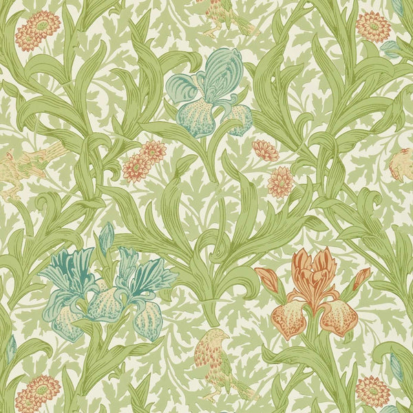 Iris-behang-Tapete-Morris & Co-Fennel/Slate-Rol-210439-Selected Wallpapers