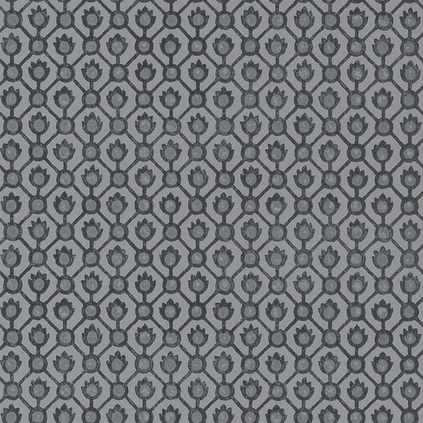 Jaal-Behang-Tapete-Designers Guild-Graphite-Rol-PDG1150/05-Selected Wallpapers