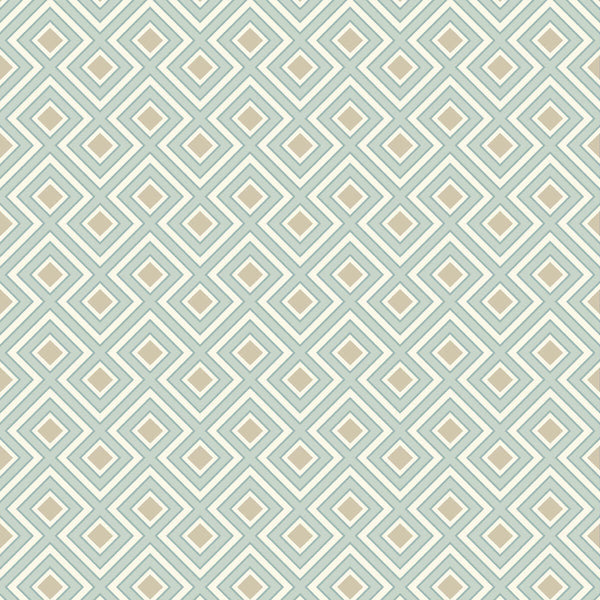 La Fiorentina Small-Behang-Tapete-GP&J Baker-Aqua-Rol-BW45098.4-Selected Wallpapers