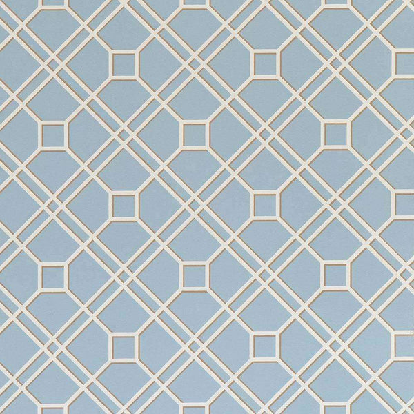 Langdale Trellis-behang-Tapete-GP&J Baker-Soft Blue-Rol-BW45071.9-Selected Wallpapers