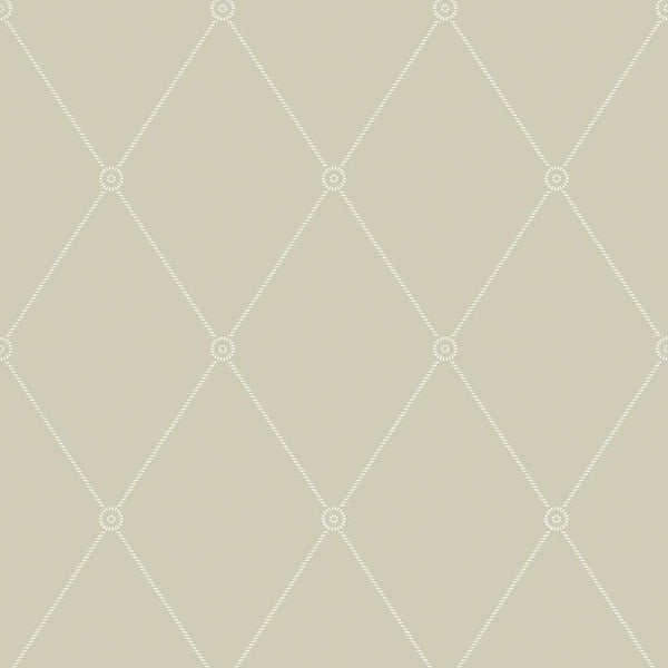 Large Georgian Rope Trellis-Behang-Tapete-Cole & Son-Olive-Rol-100/13065-Selected Wallpapers