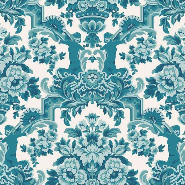 Lola-behang-Tapete-Cole & Son-Petrol Blue-Rol-117/13042-Selected Wallpapers