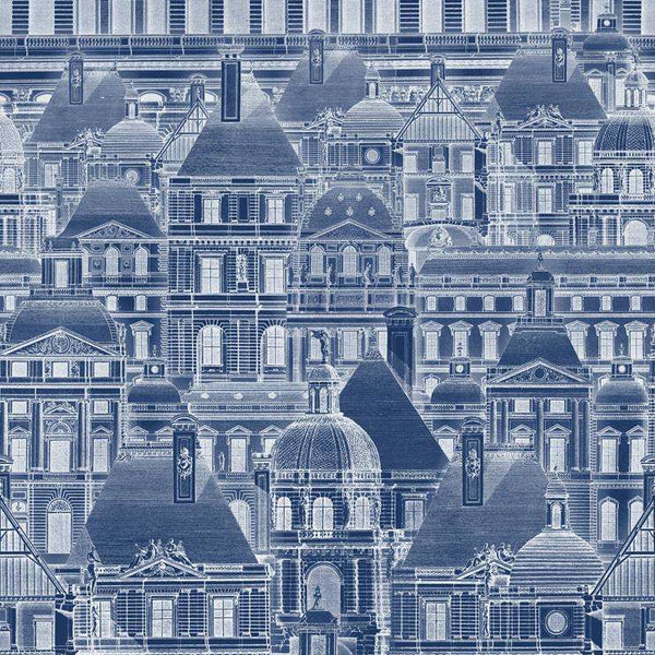 Louvre-behang-Tapete-Mind the Gap-Blue-300 cm (standaard)-Selected Wallpapers